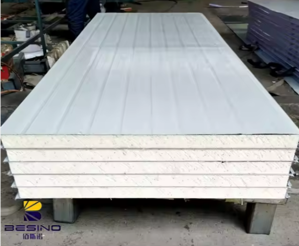 BESINO-Polyurethane-950 - 100mm изолационен објект Декоративен сендвич панел со пена од PU изолиран надворешен ѕиден панел со резба - Image 6