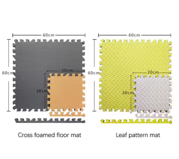 LX001- Пасови за подни пена во боја со висока еластичност, за деца за деца за играње татами EVA пена - 60 х 60 х 2,5 цм - Image 2