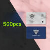 500 Прилагодени Визит-картички 8.99x5.41 см - Двострано Печатење, Премиум VIP Лого и Покана Дизајн, Издржлив Картон за Професионално Брендирање, Мрежни Прегледи, Настани и Покани за Забави, Елегантен Стил | Премиум Квалитет, Прилагодени Визит-Картички