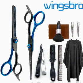 1 Сет Wingsbro 6.5-Инчни Професионални Ножици за Шишање, Комплет, Домашни Берберски Алатки, Опции во Повеќе Бои, Опрема за Нега на Коса, Комплет за Шишање, Алатки за Шишање