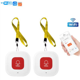 CF101W - Tuya WiFi Smart SOS копче за повик, безжичен пејџер за негувател, телефон за сигнализација, копче за итен повик за постари пациенти