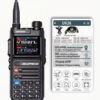 Baofeng UV26 - 10W Моќен Аматерски Радио Преносник со GPS/APRS Реално Проследување, 300H Снимање, Дистанција преку Смартфон Апликација, Двојна Напајања (Батерија/USB), Компатибилен со APRS Проследување и GPS Картирање - за Хам Радио, Надворешни Услови, Итн. Комуникации, Пренослив Радио, Лесен Интерфејс, Ергономски Дизајн, Високомоќен Излез, За Радио Љубители