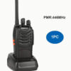 1 парче рачна двонасочно радио PMR446MHz, со LED индикатори и вградена антена, USB полнач, Идеално за планинарење, велосипедизам и кампување