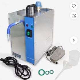 0249 - Auble 1300W 2L Професионална машина за чистење на накит од не'рѓосувачки челик со пареа Модел 0249 за чистење на сребрен и златен накит
