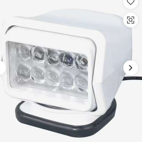 VR-H50W - LED светло за далечинско управување за морски теренски камион, автомобил, брод, ротационо светло за пребарување 50W 360 степени за автомобили, автоматско LED светло за пребарување - Image 4