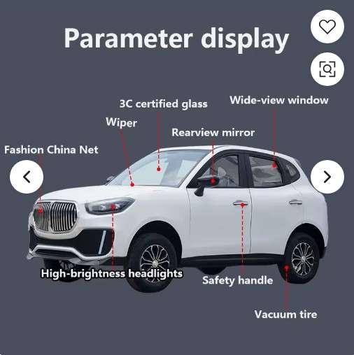 BM-X5 - Висококвалитетен електричен мини SUV „ZheXing“ со литиумска батерија, нов стил, популарен модел од кинеско производство - Image 6